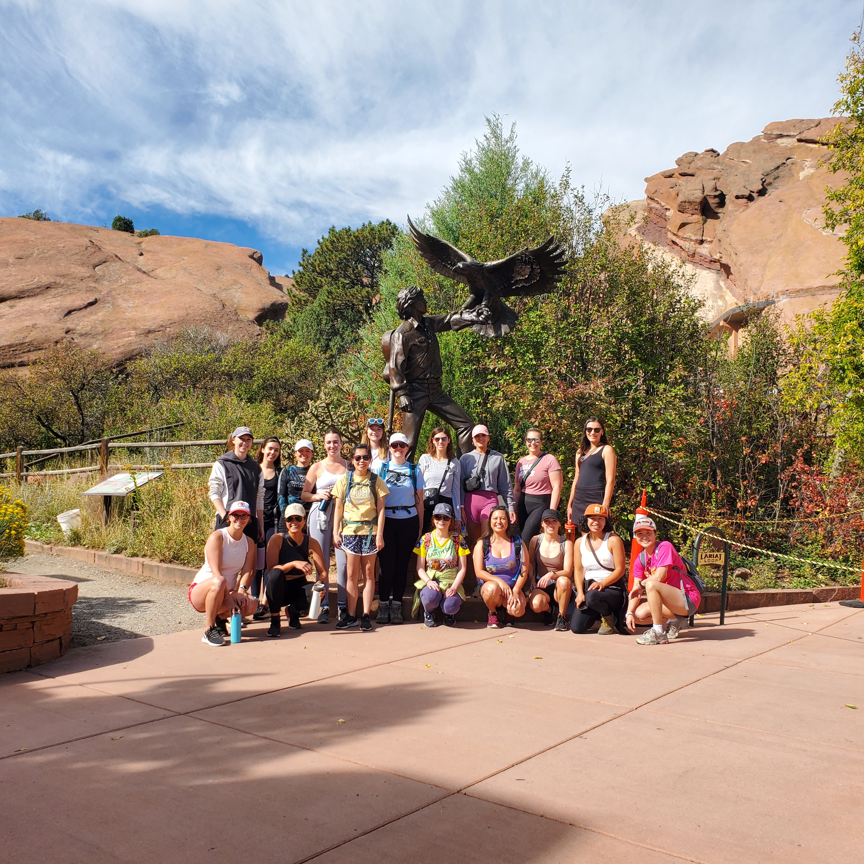 Women&TECH group hike at Red Rocks in Colorado